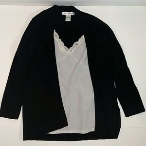 August Silk sweater blouse